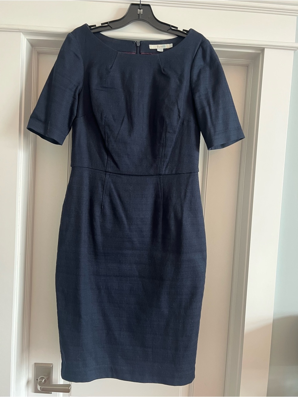 Boden Navy Midi Sheath Dress
